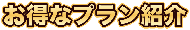 お得なプラン紹介